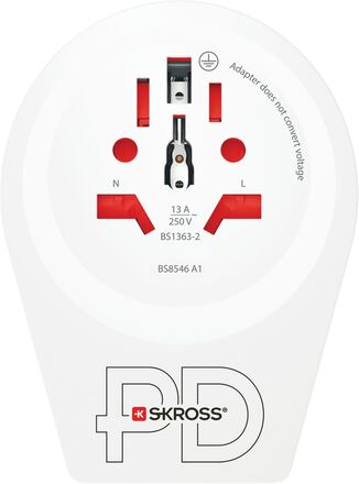 Skross Jordad reseadapter PD Universal till Sverige