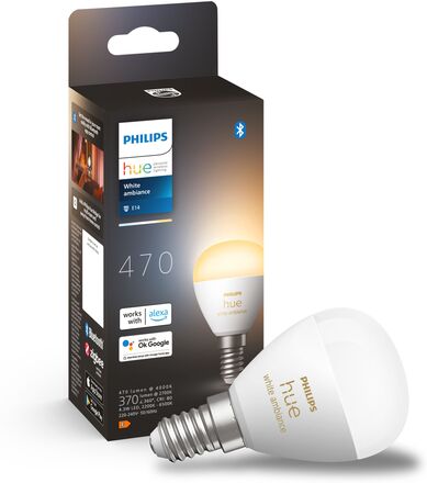 Philips Hue Luster Klotlampa White Ambiance E14 470 lm