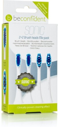 Beconfident Sonic Toothbrush heads Mix-pack Regular/Whitening Whi