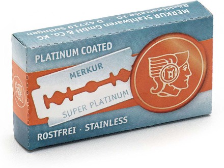 Merkur Solingen Double Edge Razor Blades Super Platinum Stainless