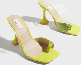 Nelly - High heels - Grøn - Glitter Toe Detail Heel - Hæle - High Heels