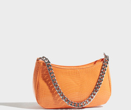 Pieces - Handväskor - Papaya - Pckenna Croco Shoulder Bag - Väskor - Handbags