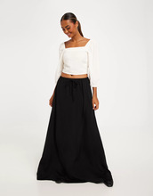Vero Moda - Lange nederdele - Black - Vmfabiana Hw Long Skirt Vma - Nederdele