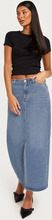 Vero Moda - Midinederdele - Medium Blue Denim - Vmtaylor Lr Long Skirt - Nederdele