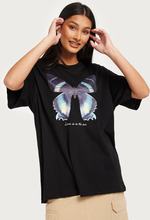 Only - T-Shirts - Black - Onlsanne Life S/S Butterfly Top Jrs - Toppe & t-shirts - T-shirts