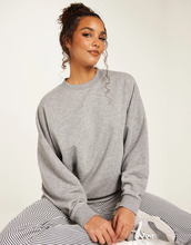 Nelly - Sweatshirts - Grey Melange - Everything Chunky Sweater - Tröjor - sweatshirts