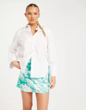 Pieces - Mininederdele - Blue Atoll Graphic - Pckerra Hw Mini Skirt - Nederdele
