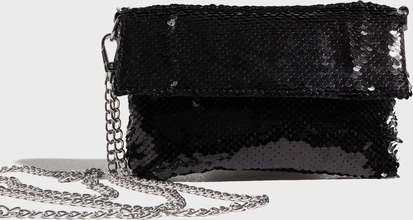 Pieces - Skuldertasker - Black Silver - Pcsalina Glitter Crossbody Bag - Tasker - Shoulder Bags