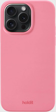 Holdit - Mobilcover - Rouge Pink - Silicone Case iPhone 15 ProMax - Tech accessories - mobile Cover