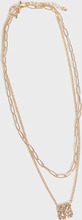 Pieces - Halsbånd - Gold Colour - Pcdonina 2-Pack Necklace D2D - Smykker