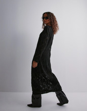Object Collectors Item - Langærmede kjoler - Black - Objanmari Ls Midi Dress E Aw Fair 2 - Kjoler - Long sleeved dresses