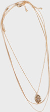 Pieces - Halsbånd - Gold Colour - Pcmeli J Necklace Pack - Smykker