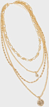 Pieces - Halsbånd - Gold Colour - Pcmarina F Combi Necklace - Smykker
