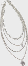 Pieces - Halsbånd - Silver Colour - Pcmarina F Combi Necklace - Smykker