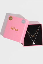 Pieces - Halsband - Gold Colour Silver - Fpmilie Necklace Pack Plated D2D - Smycken - Necklace