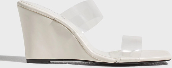 Duffy - High heels - Offwhite - Clear Wedge Heel - Hæle - High Heels