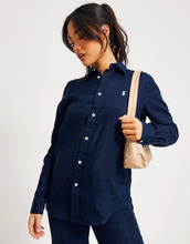 Polo Ralph Lauren - Skjortor - Navy - Ls Ligh St R-Long Sleeve-Button Front Shirt - Blusar & Skjortor - shirts