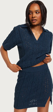 Samsøe Samsøe - Stickade kjolar - Pageant Blue - Khloe Skirt 14759 - Kjolar