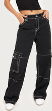 True Religion - Baggy jeans - Black - Low Slung Baggy Cargo Big T - Jeans