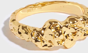 Muli Collection - Ringe - Guld - Structured Ring - Smykker