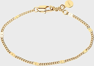 Muli Collection - Armbånd - Guld - Beaded Curb Chain Bracelet - Smykker - Bracelet