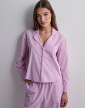 Hunkemöller - Pyjamas - Pastel Lavender - Jacket LS Cotton - Nattkläder