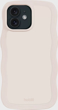 Holdit - Mobilcover - Light Beige - Wavy Case iPhone 12/12 Pro - Tech accessories - mobile Cover