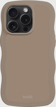Holdit - Mobilcover - Mocha Brown - Wavy Case iPhone 15 Pro - Tech accessories - mobile Cover