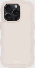 Holdit - Mobilcover - Light Beige - Wavy Case iPhone 15 Pro Max - Tech accessories - mobile Cover