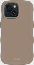 Holdit - Mobilcover - Mocha Brown - Wavy Case iPhone 15/14/13 - Tech accessories - mobile Cover