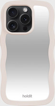 Holdit - Mobilcover - Light Beige - Wavy Case iPhone 15 Pro - Tech accessories - mobile Cover