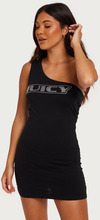 Juicy Couture - Korta klänningar - Black - Digi Asymmetric Dress - Klänningar