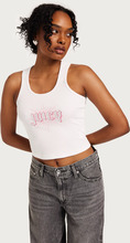 Juicy Couture - Tanktoppe - White - Sunburst Rib Tank - Toppe & t-shirts