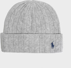 Polo Ralph Lauren - Huer - Grey - Cuff Hat-Hat-Cold Weather - Hatte & Kasketter - Hats