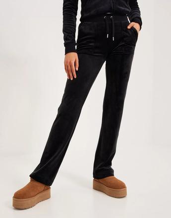 Juicy Couture - Velour sæt - Black - Del Ray Pocket Pant - Nattøj & Sæt