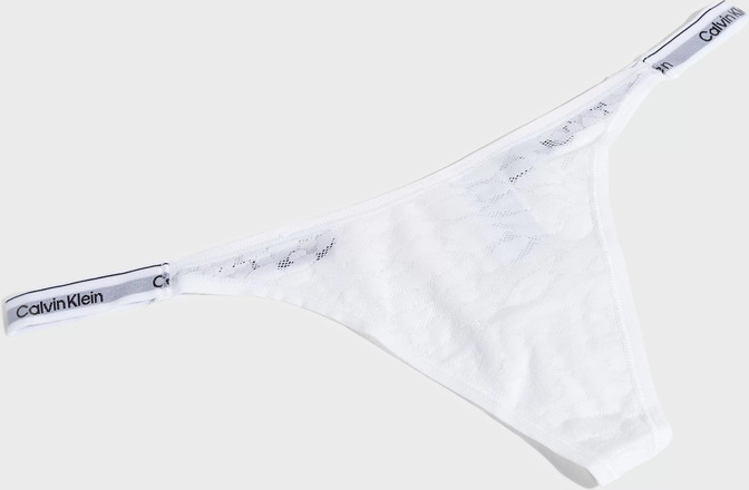 Calvin Klein Underwear - Trusser - White - Dipped String Thong - Undertøj & Sæt - panties