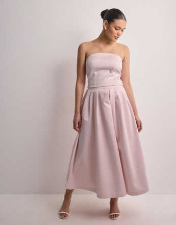 Selected Femme - Volangkjolar - Cradle Pink - Slfaresia Hw Ankle Volume Skirt B - Kjolar