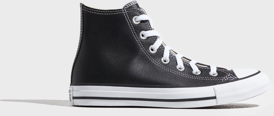 Converse - Høje sneakers - Black - Chuck Taylor All Star Leather - Sneakers