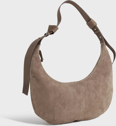 BECKSÖNDERGAARD - Handväskor - Moral Gray - Suede Lona Bag - Väskor - Handbags