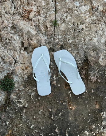 Havaianas - Flip-Flops - White - Hav Square - Flats & Lågskor - Flip flops