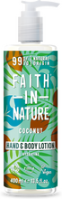 Faith In Nature Hand & Body Lotion Coconut 400 ml