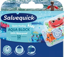 Salvequick Aqua Block Kids 12 St.