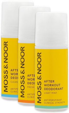 Moss & Noor After Workout Deodorant Mixed 3-pack