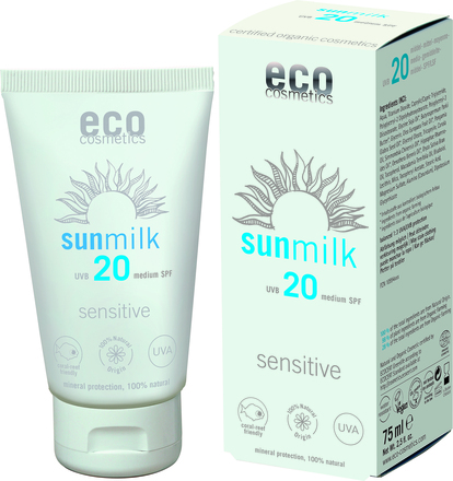 Eco Cosmetics Sun Milk Spf 20 Sensitive 75 ml