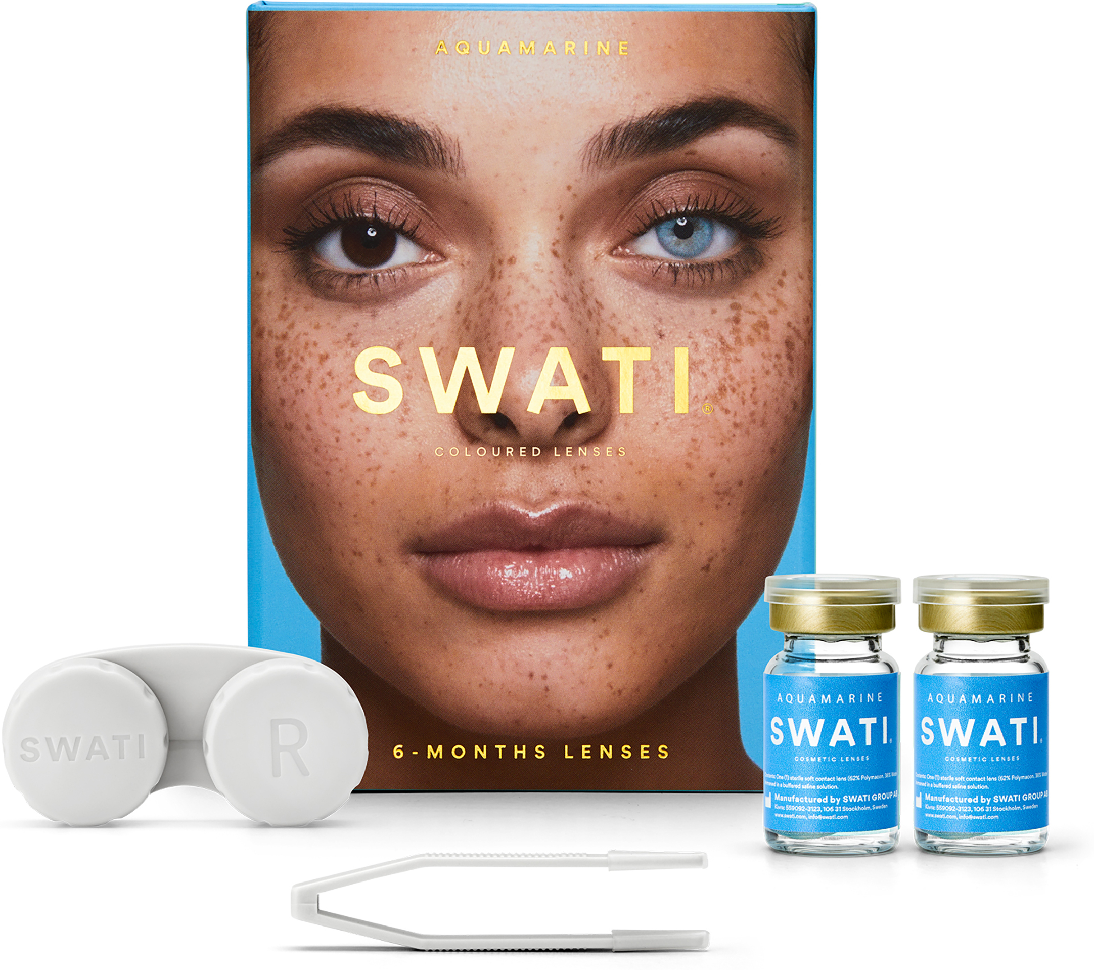 SWATI Cosmetics 6 Month Lenses Aquamarine