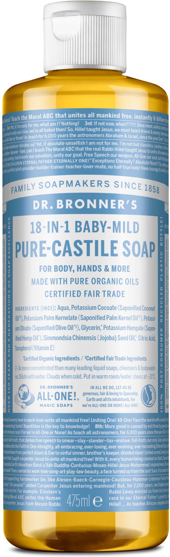Dr. Bronner's Liquid Soap Baby-Mild 473 ml