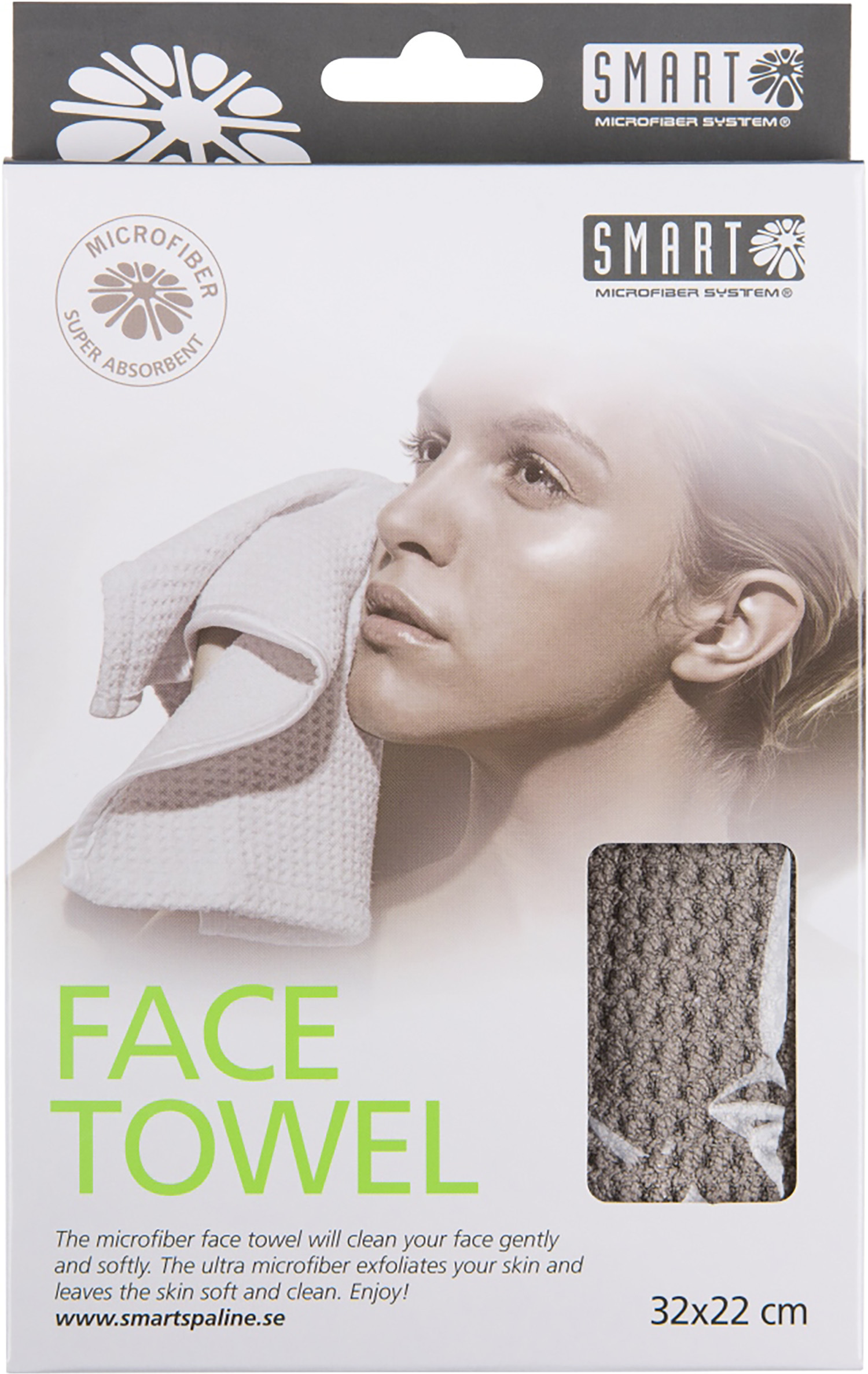 Smart Smart Spa Face Towel Grey