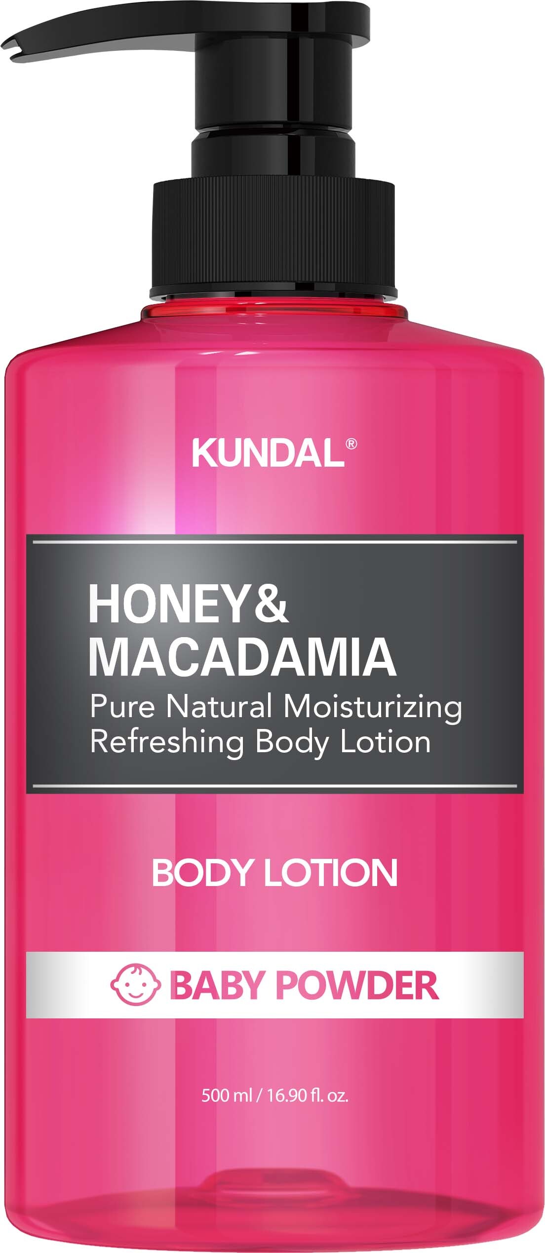 Kundal Honey & Macadamia Pure Body Lotion Baby Powder 500 ml