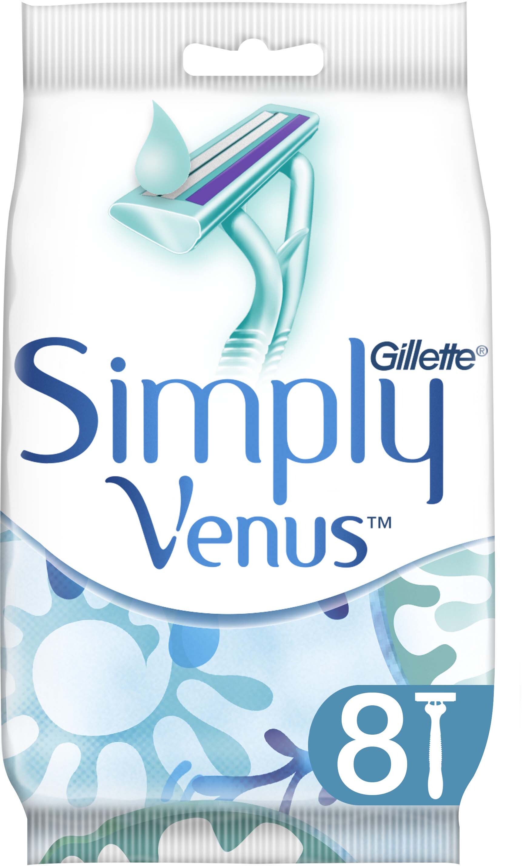 Gillette Venus Simply 2 Women's Disposable Razors 8 Count