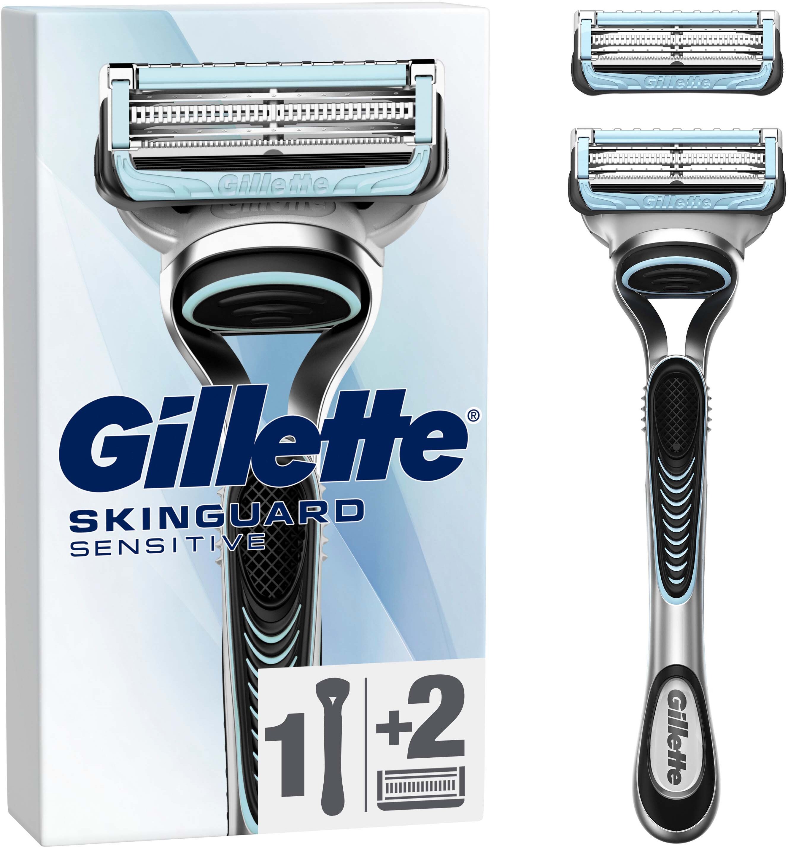 Gillette SkinGuard Sensitive Men’s Razor 1 Handle 2 Blade Refills